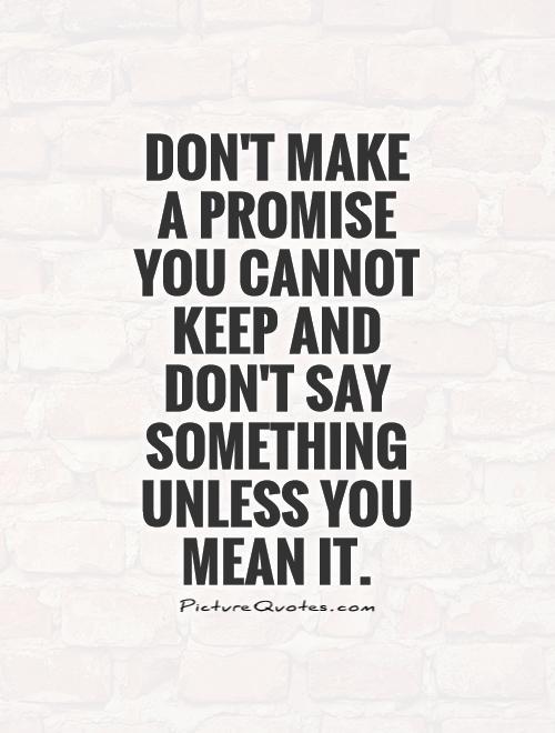 what to know about promises