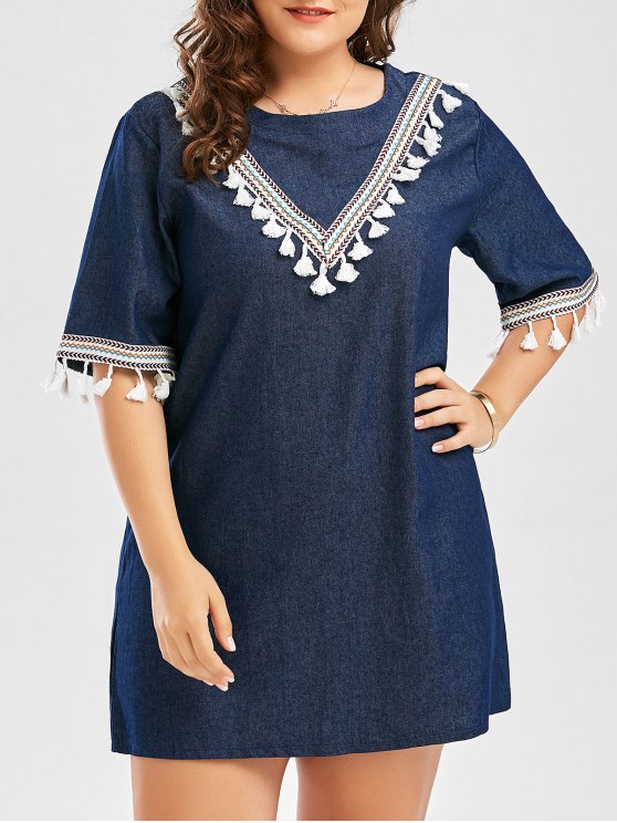 embriodered tunic dress